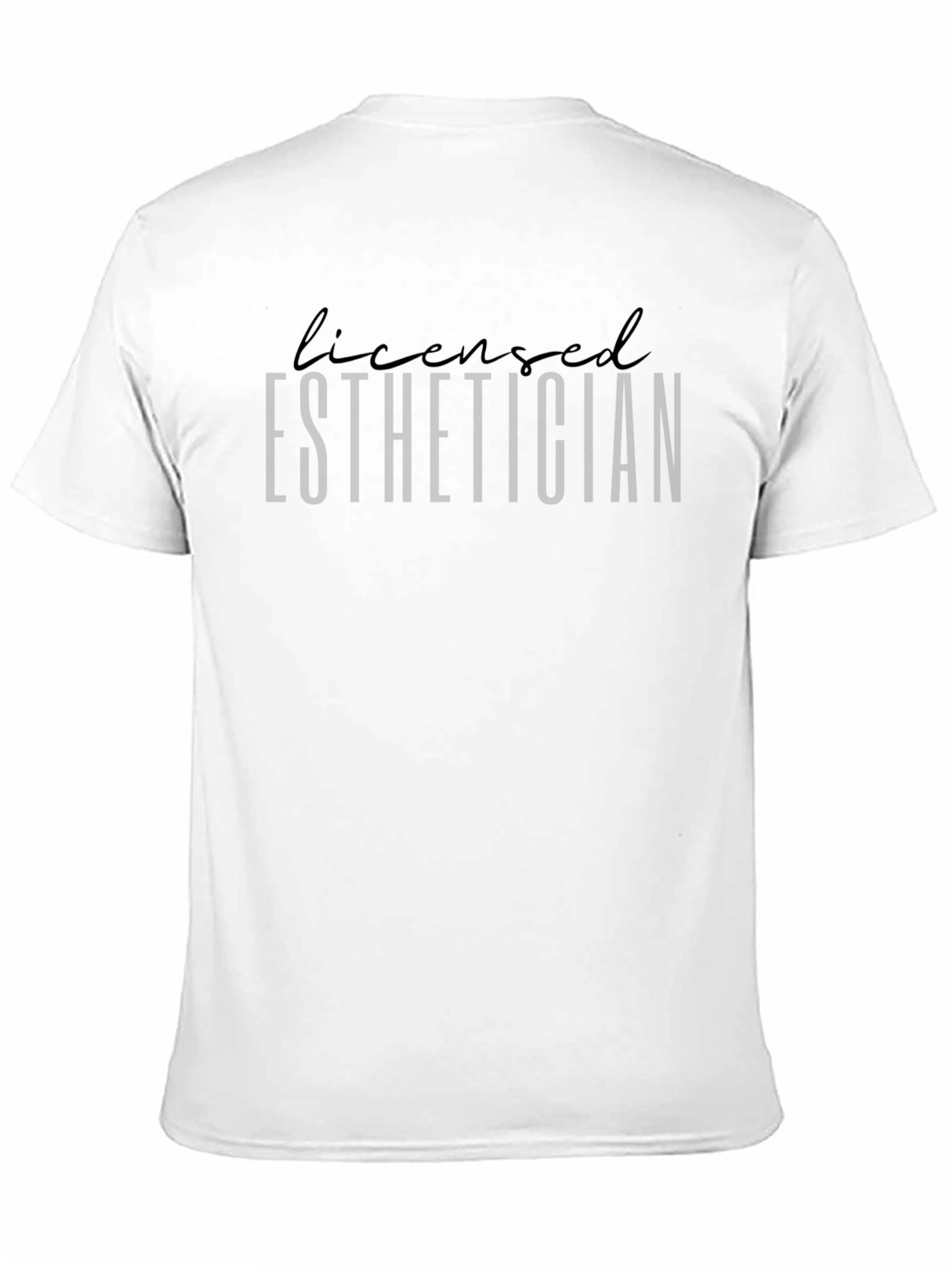 Licensed Esthetician Black T-Shirt