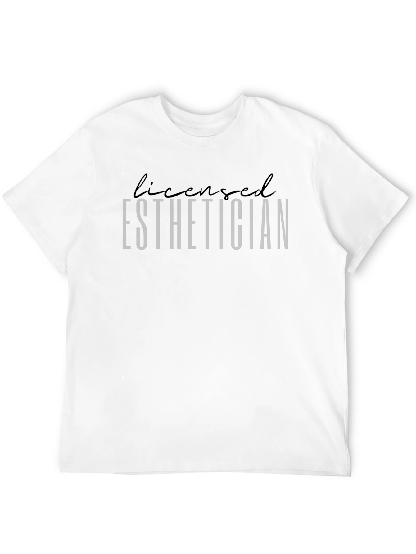 Licensed Esthetician Black T-Shirt