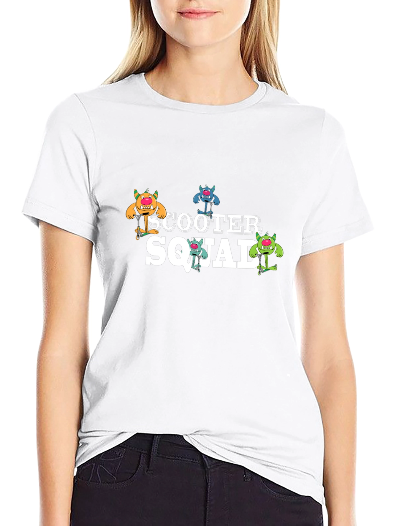 Scooter Squad Black Graphic Tee
