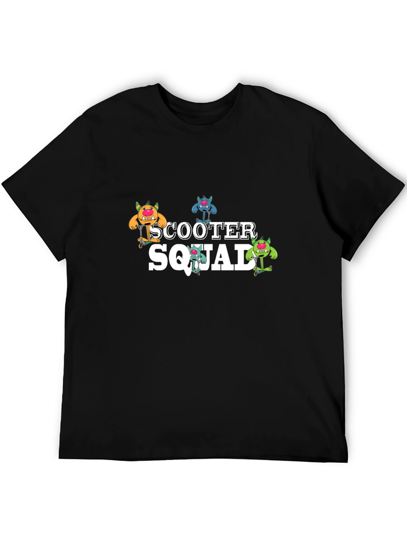Scooter Squad Black Graphic Tee