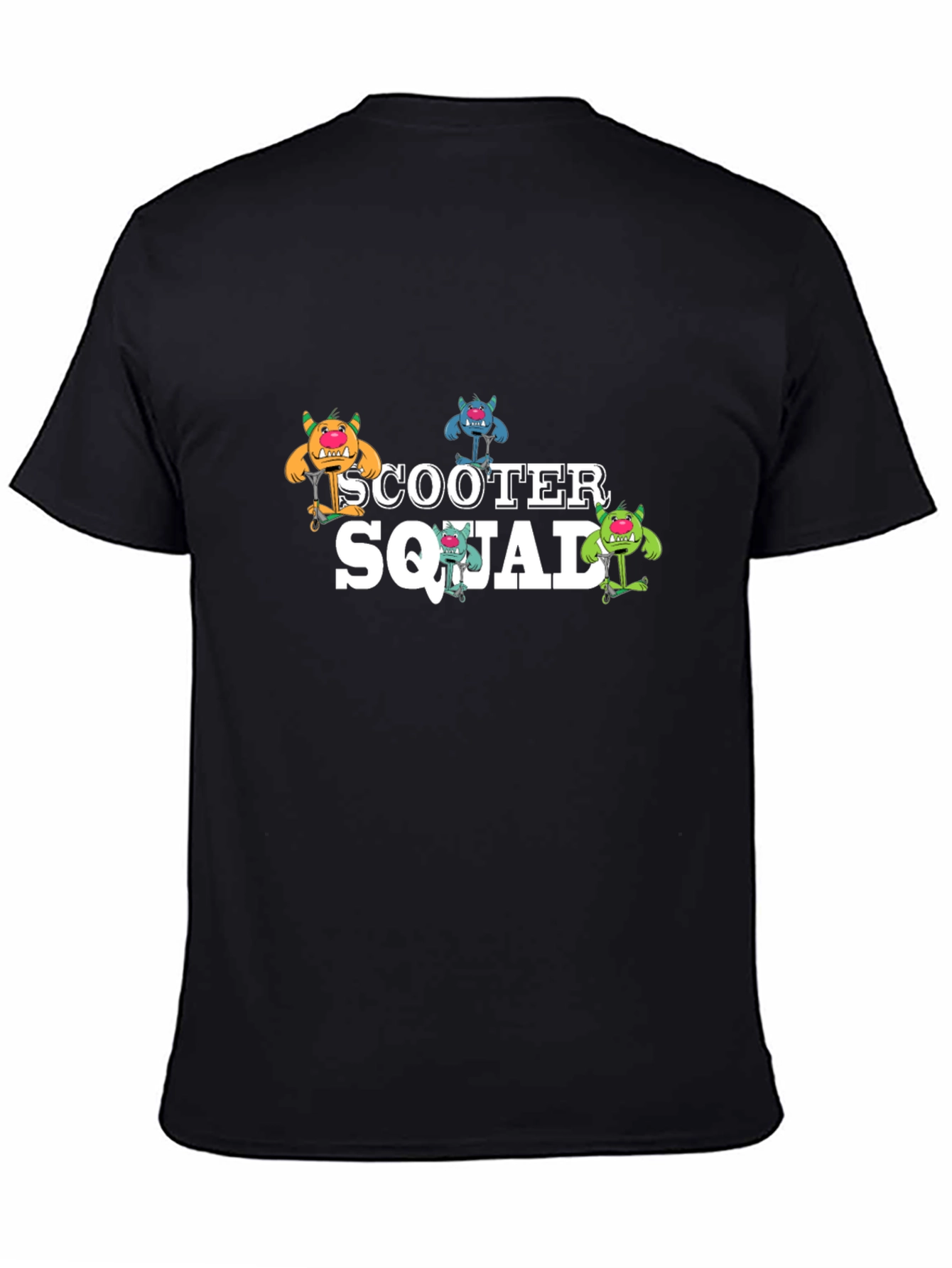 Scooter Squad Black Graphic Tee