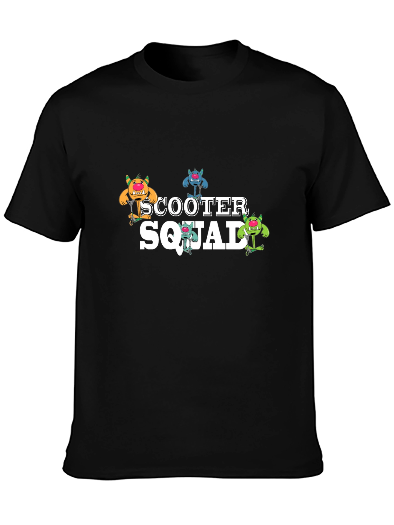 Scooter Squad Black Graphic Tee