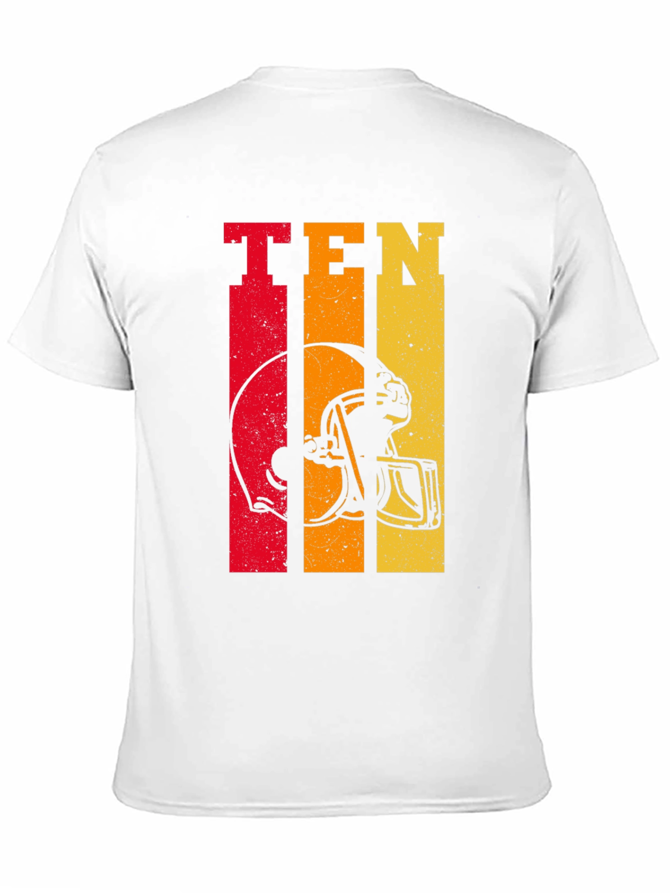 Retro Style Football Helmet Tee - TEN