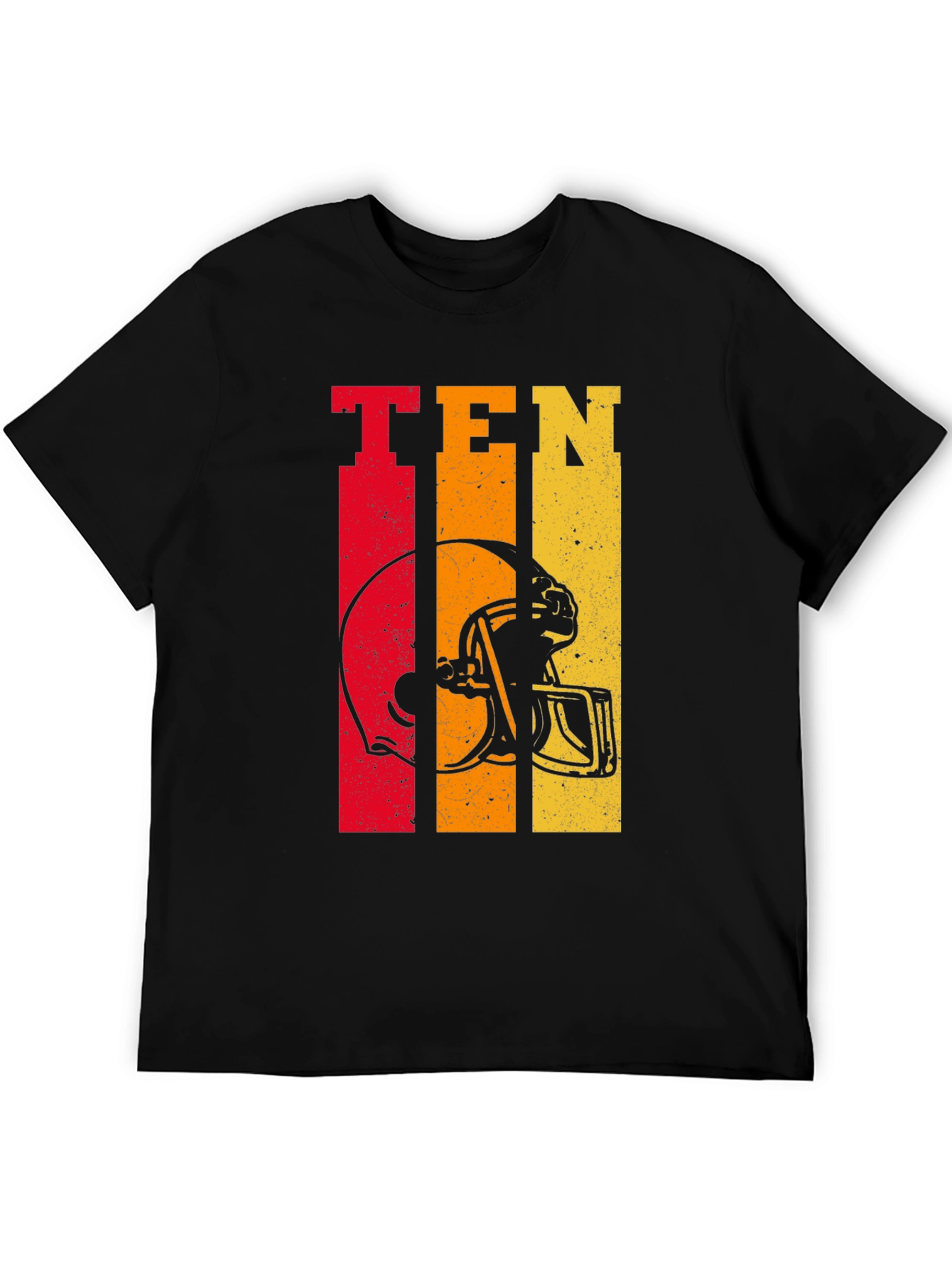 Retro Style Football Helmet Tee - TEN