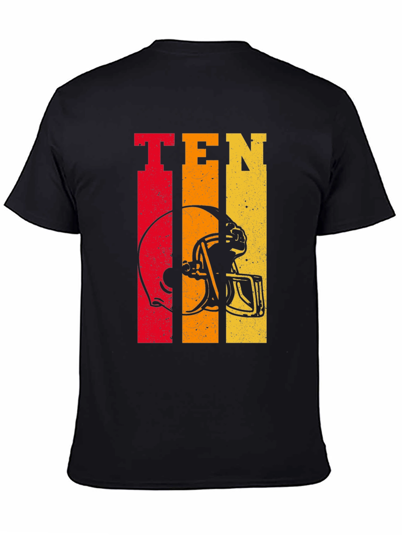 Retro Style Football Helmet Tee - TEN