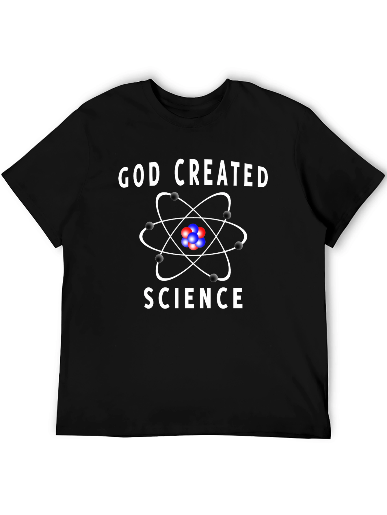 God Created Science Graphic Tee - Atheist T-Shirt