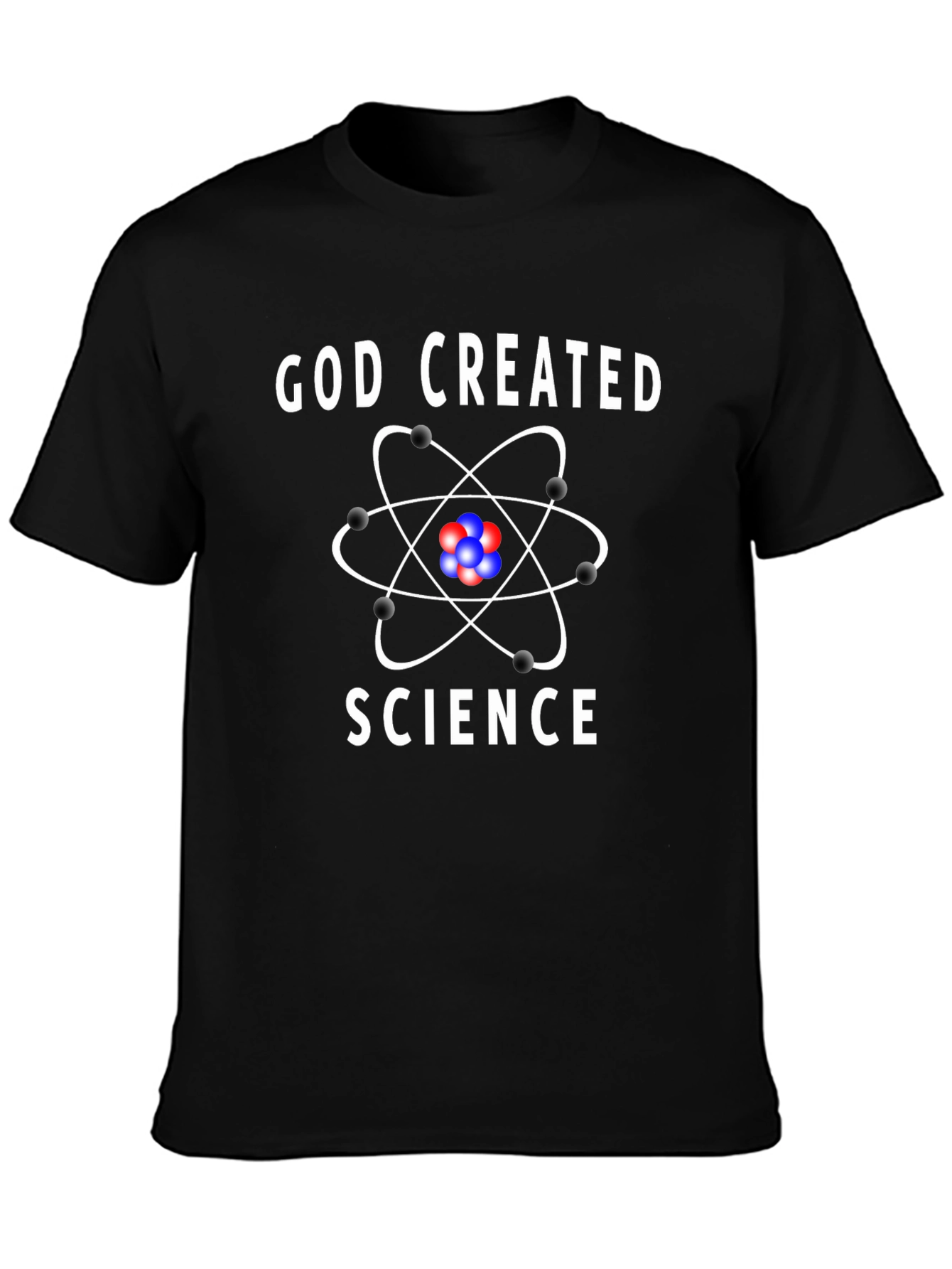 God Created Science Graphic Tee - Atheist T-Shirt