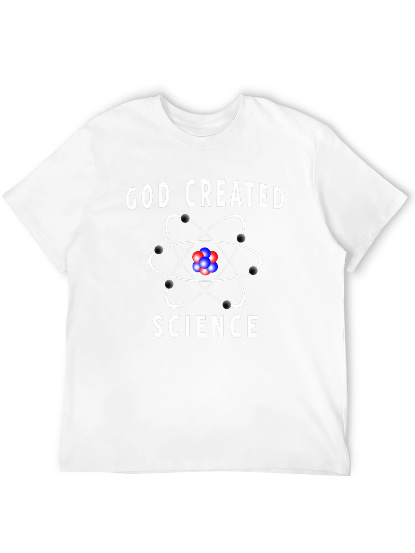 God Created Science Graphic Tee - Atheist T-Shirt