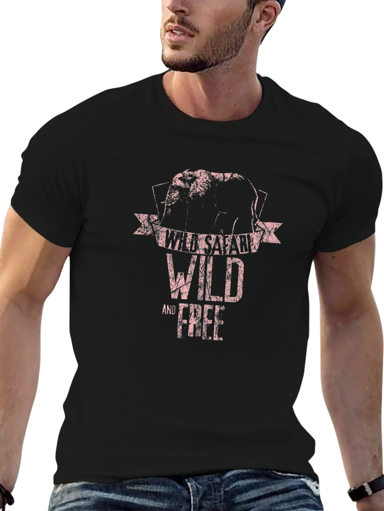 Wild Safari T-Shirt - Elephant Graphic Tee