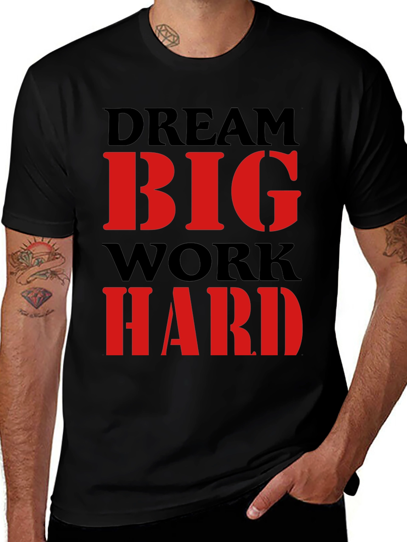 Dream Big Work Hard Graphic Tee