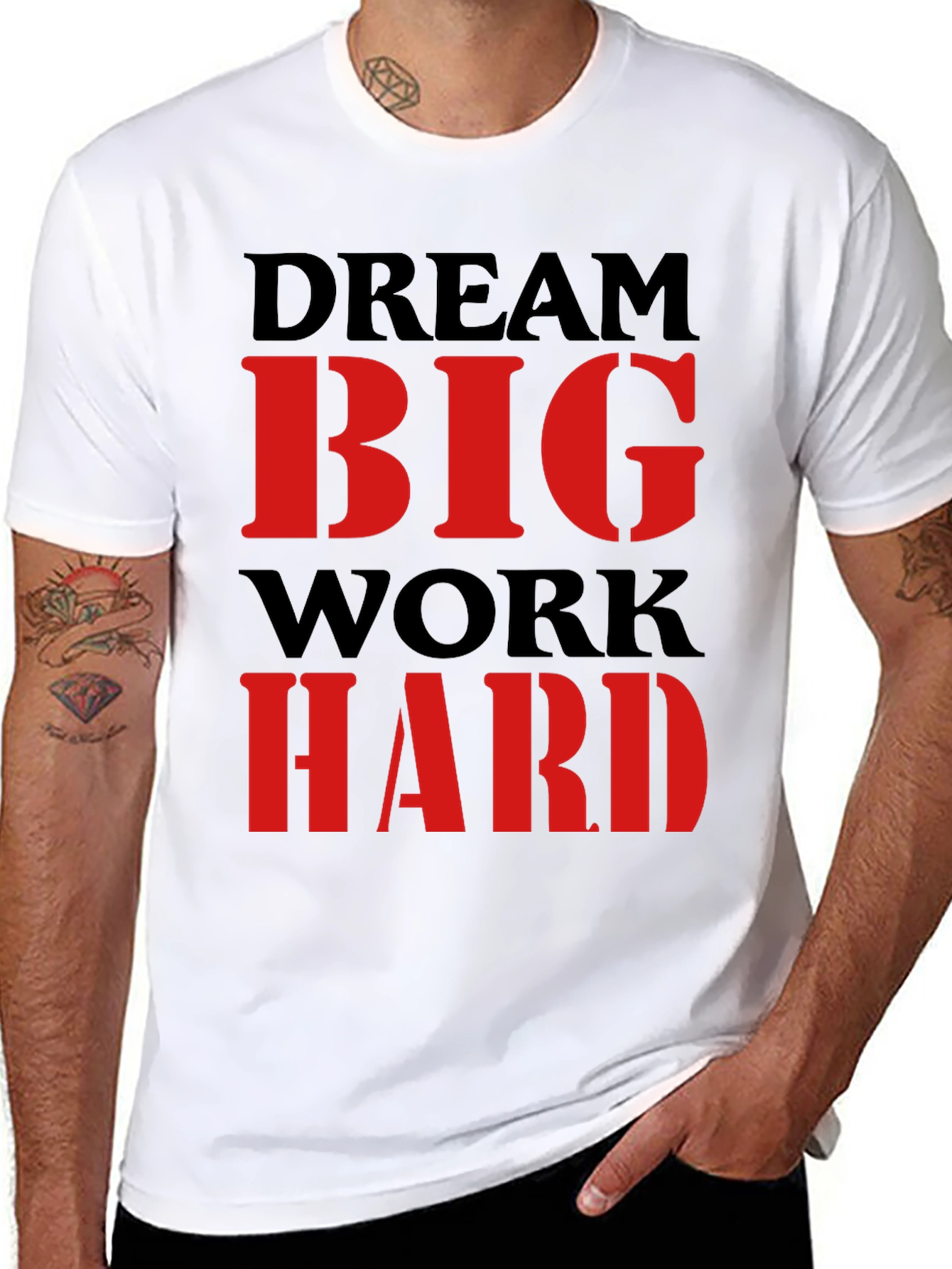 Dream Big Work Hard Graphic Tee
