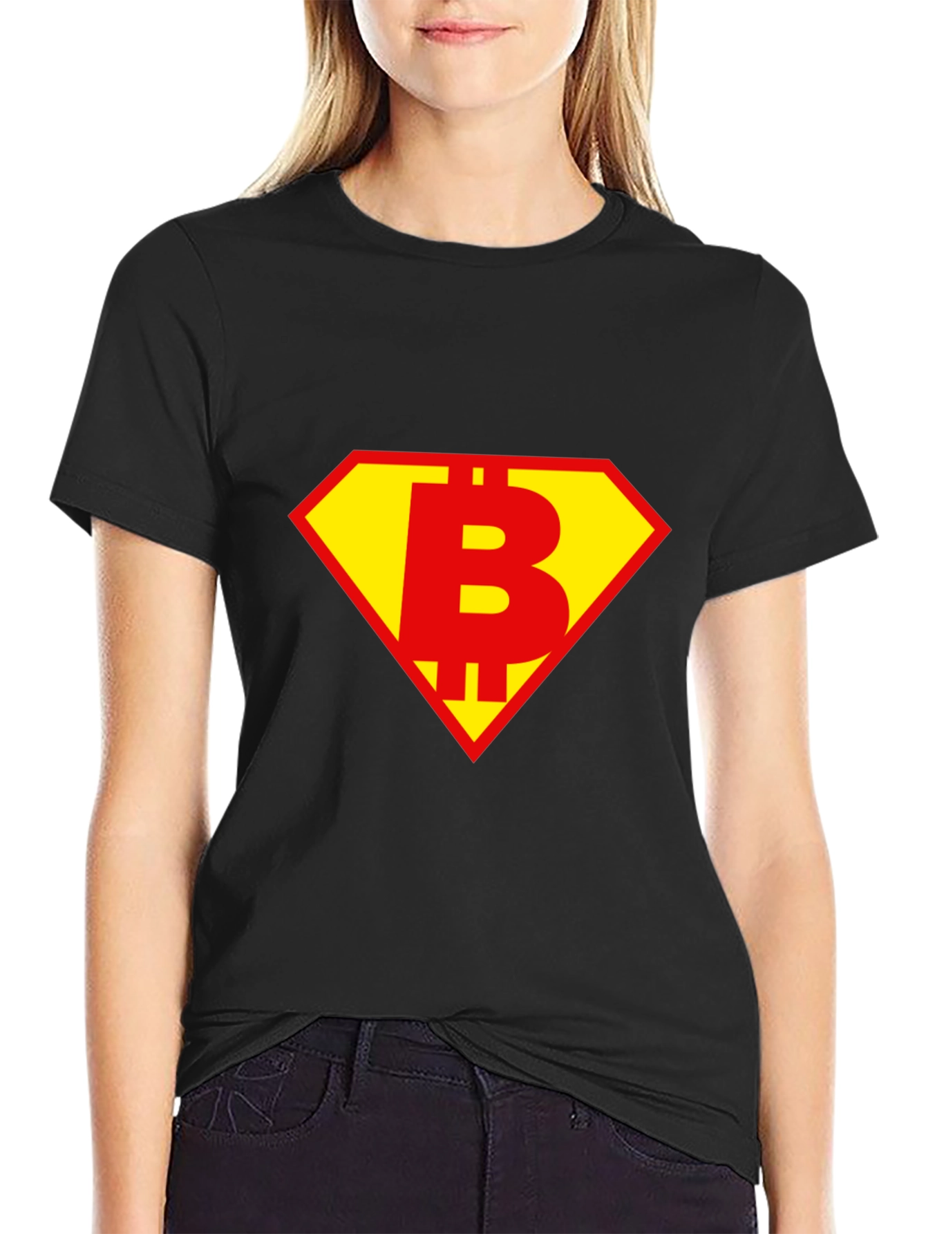 Bitcoin Superhero Black T-Shirt