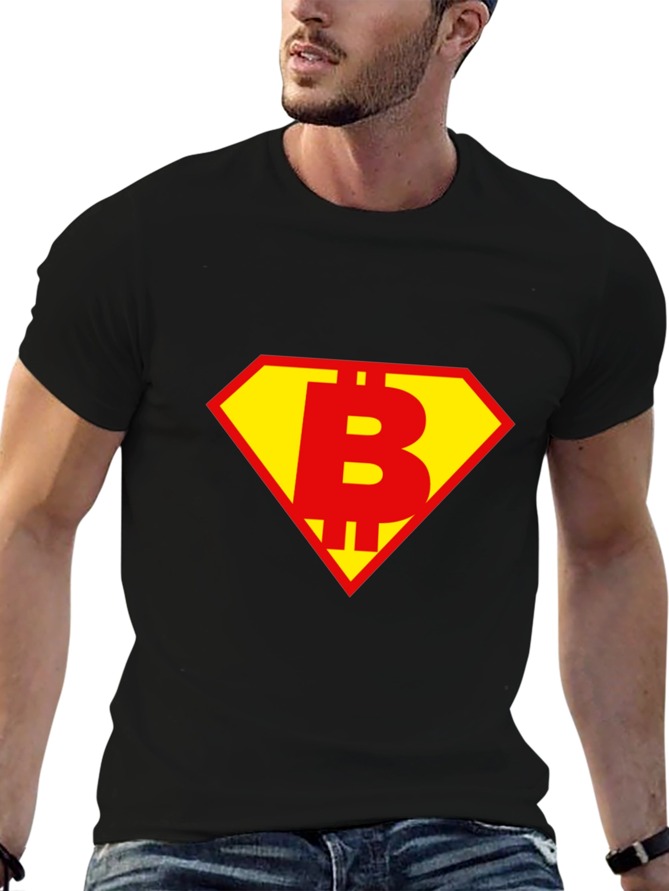 Bitcoin Superhero Black T-Shirt