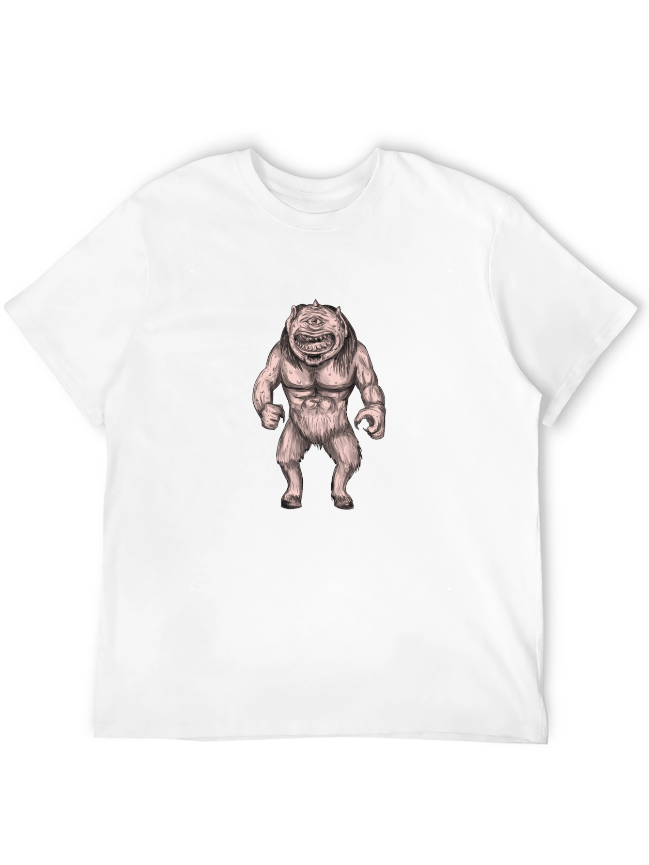 Cyclops Monster Graphic Tee - Bold Black Cotton