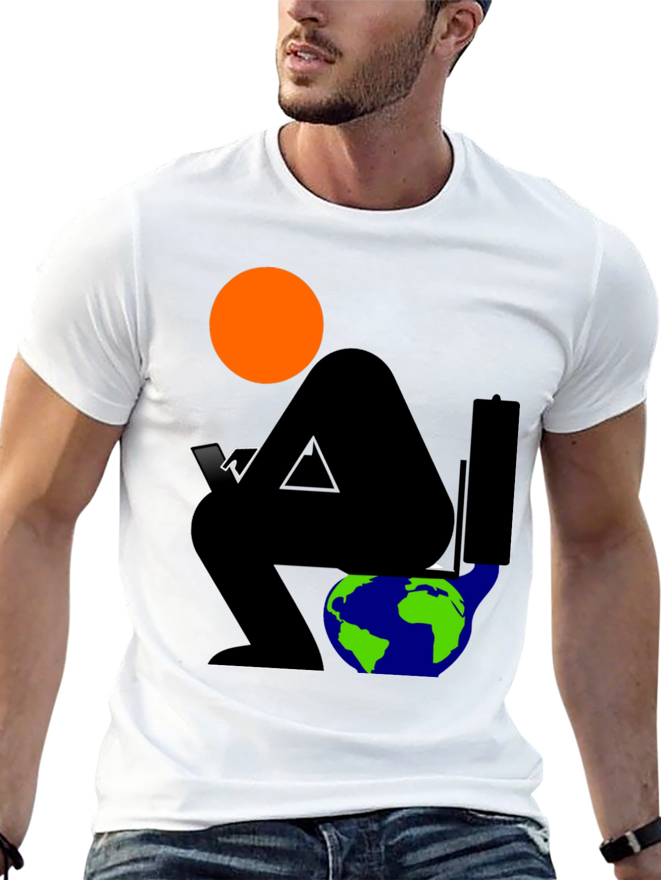 Global Issues Black Graphic T-Shirt