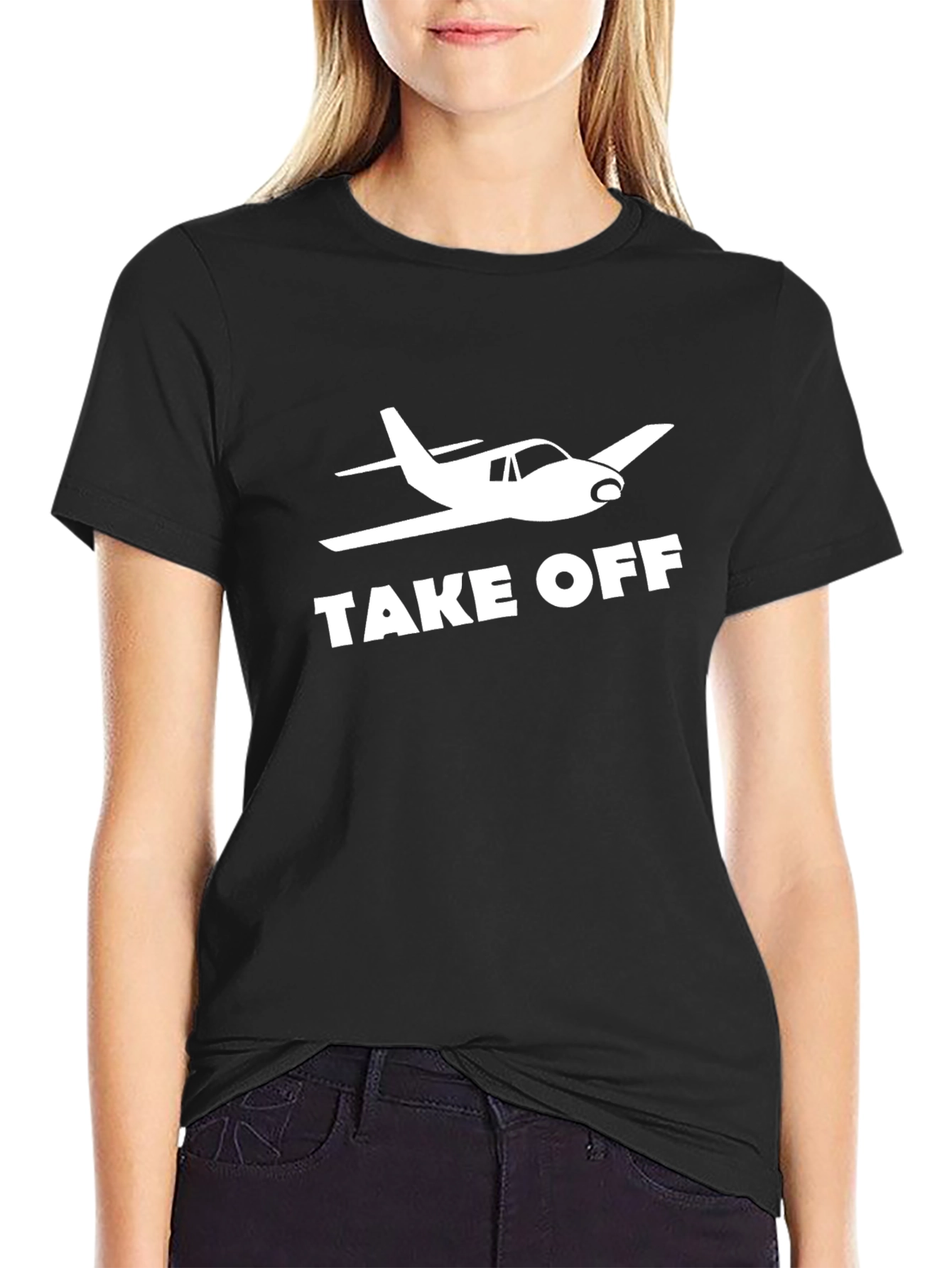 Take Off Airplane Graphic T-Shirt - Pilot Gift