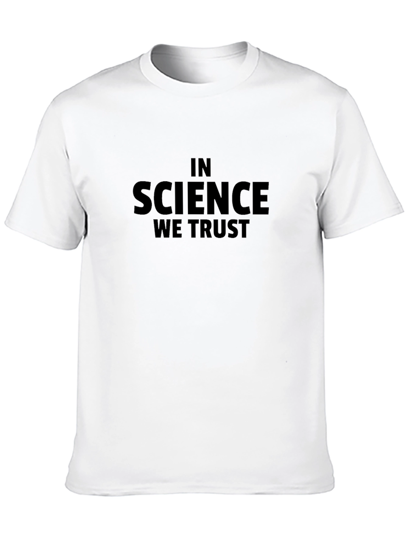 Science Trust T-Shirt - Black Bold Statement Tee