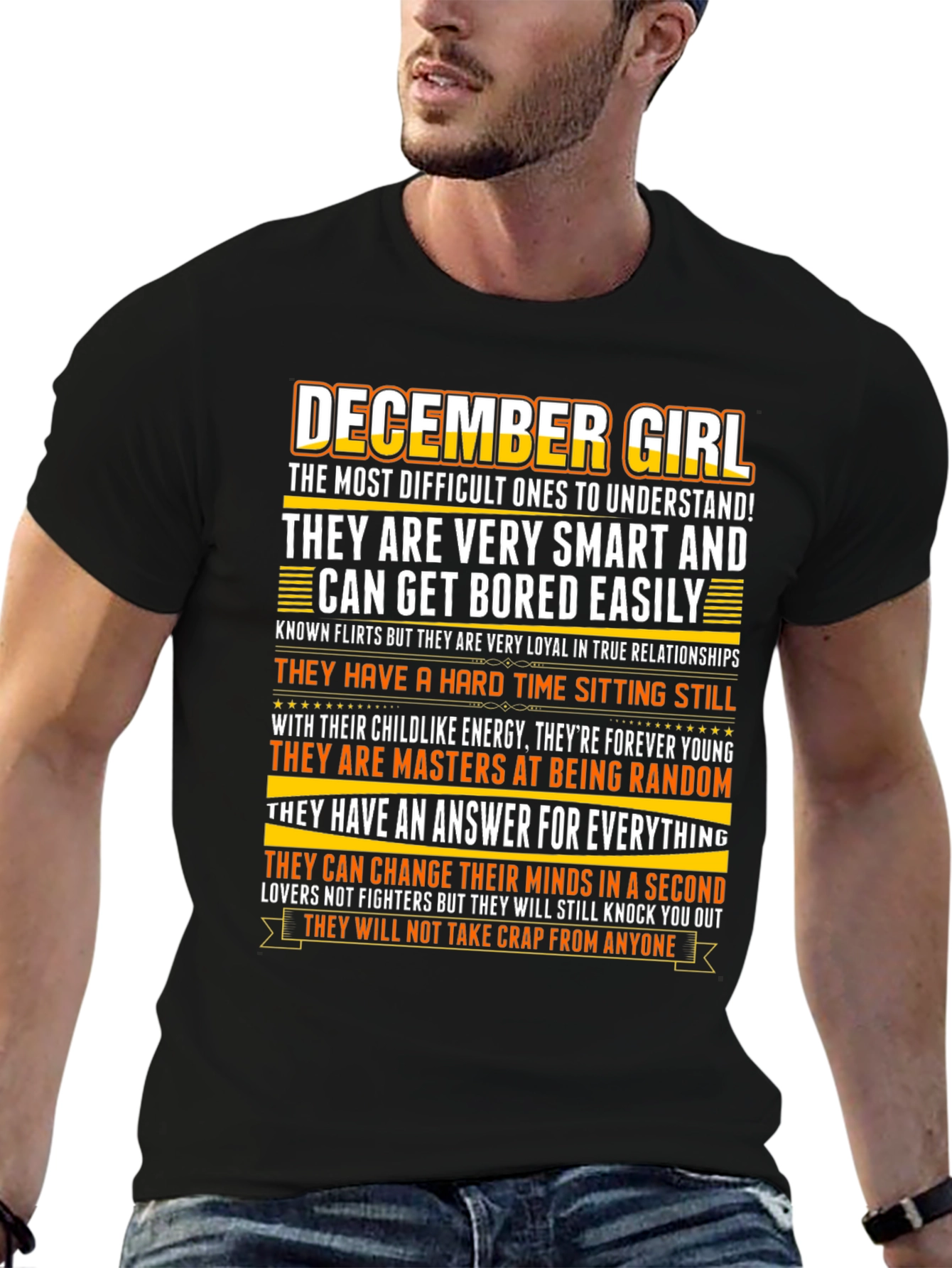 December Girl Zodiac T-Shirt - Smart Random Unpredictable!
