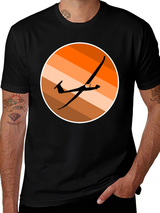 Sunset Glider Graphic Tee - Black Comfort Fit T-Shirt