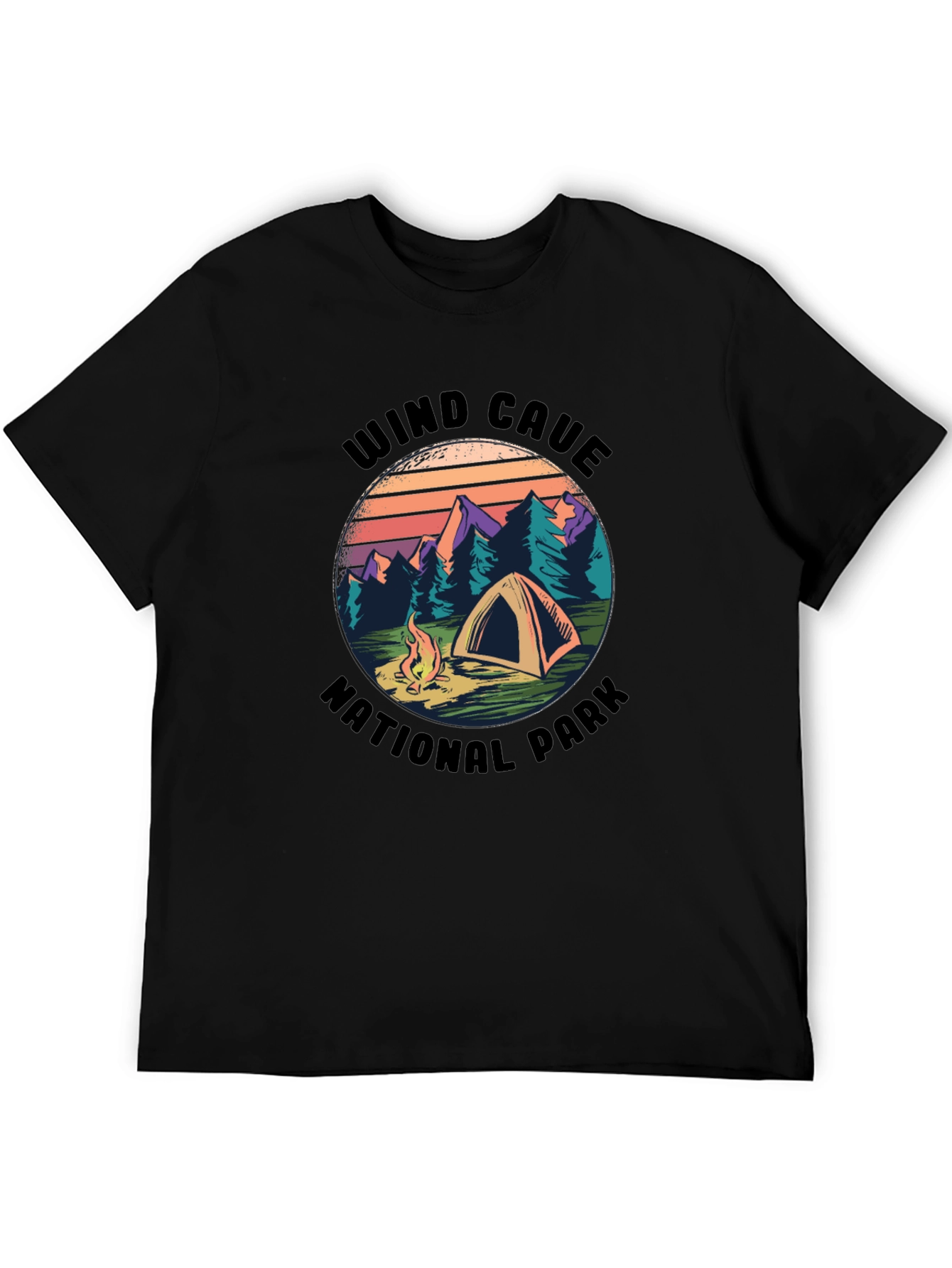 Wind Cave National Park Camping T-Shirt