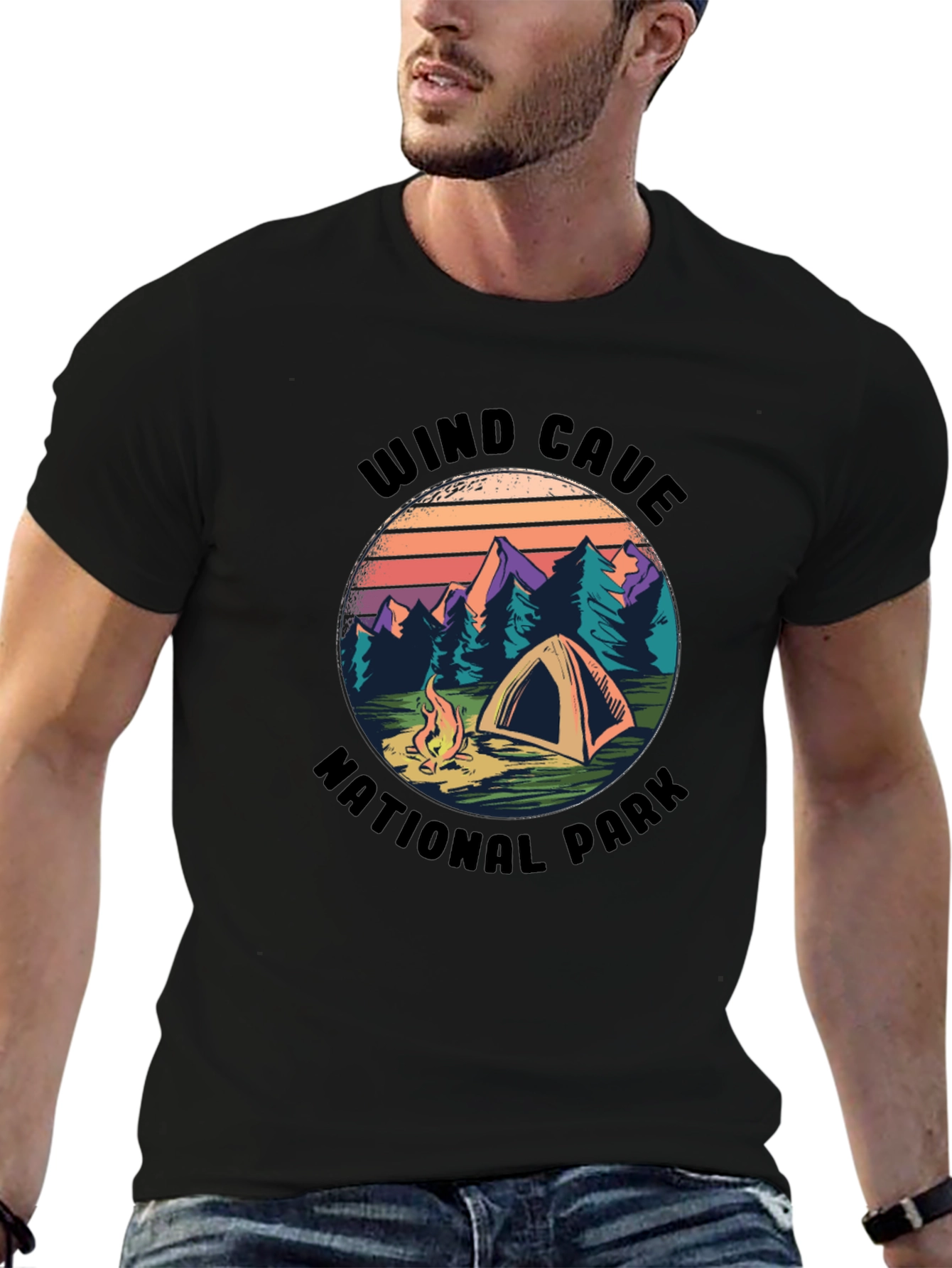 Wind Cave National Park Camping T-Shirt