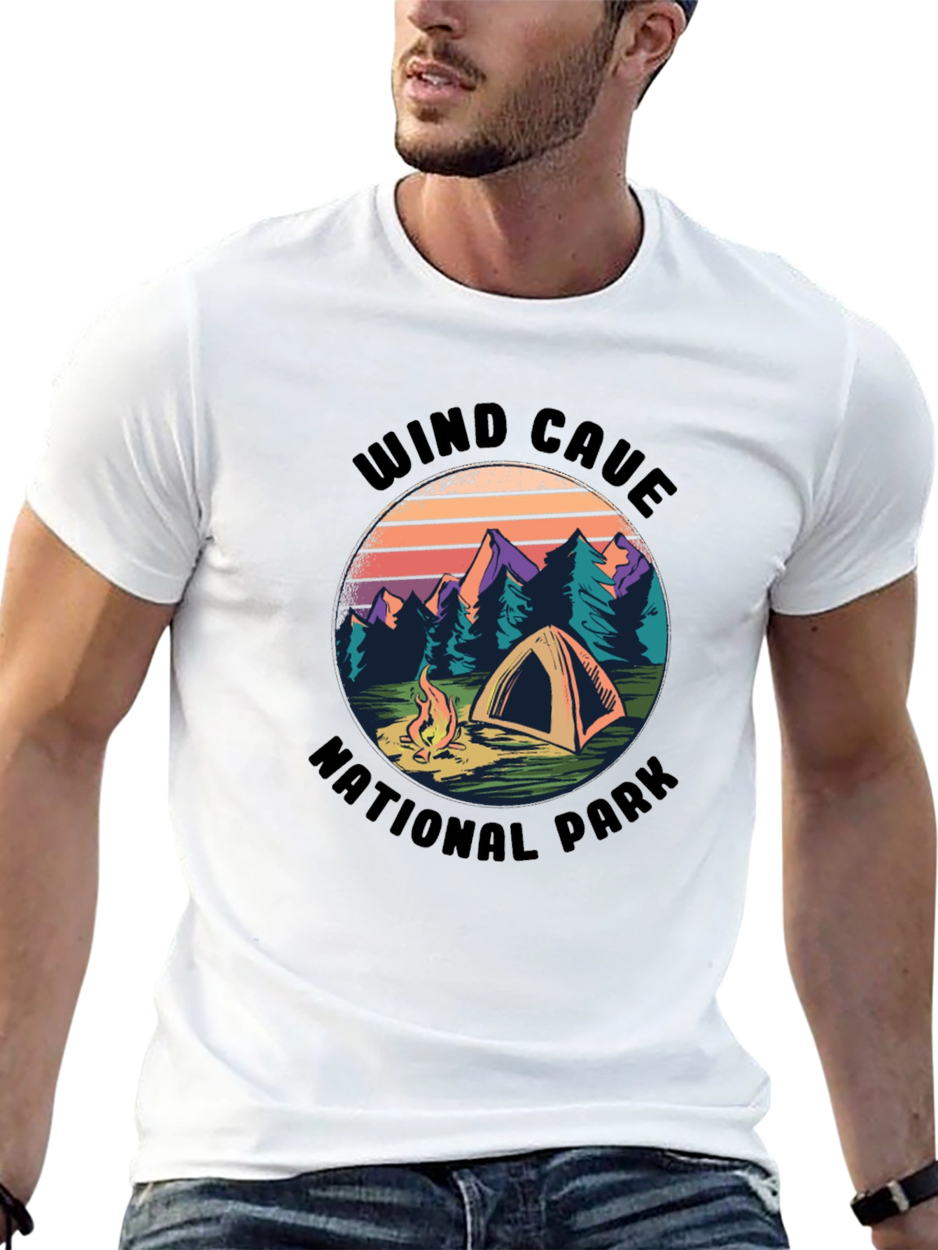 Wind Cave National Park Camping T-Shirt