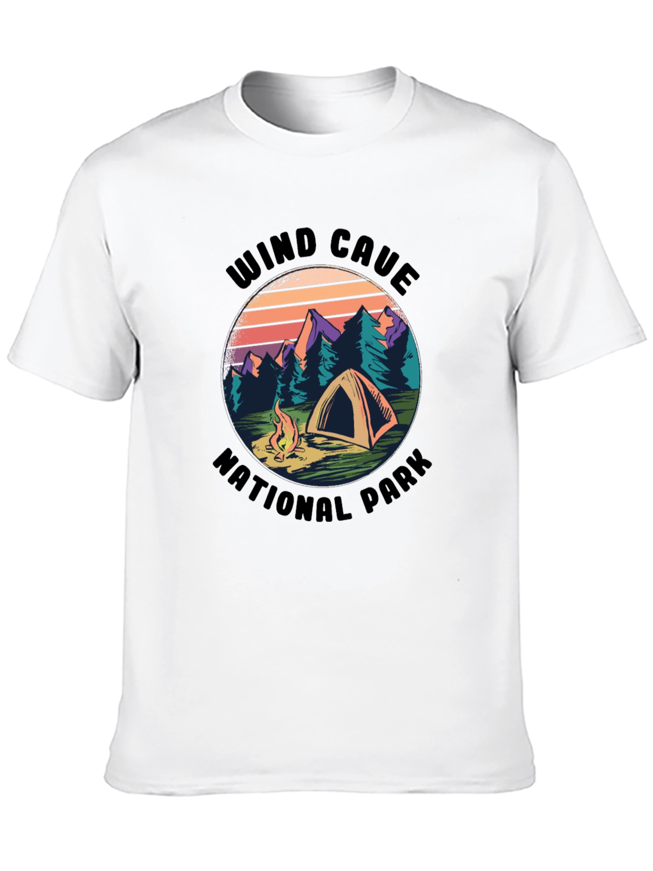 Wind Cave National Park Camping T-Shirt