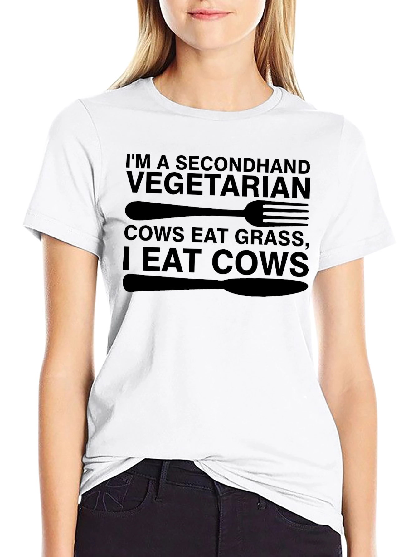 Secondhand Vegetarian Graphic T-Shirt