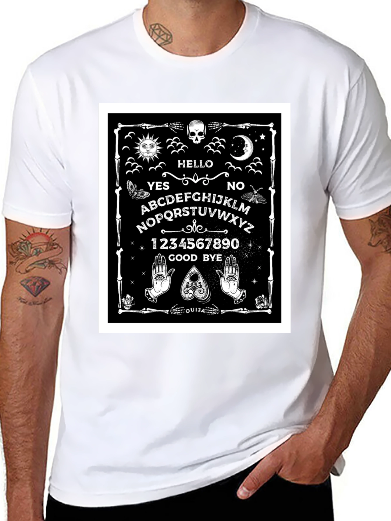 Ouija Board Graphic Tee - Gothic Occult T-Shirt