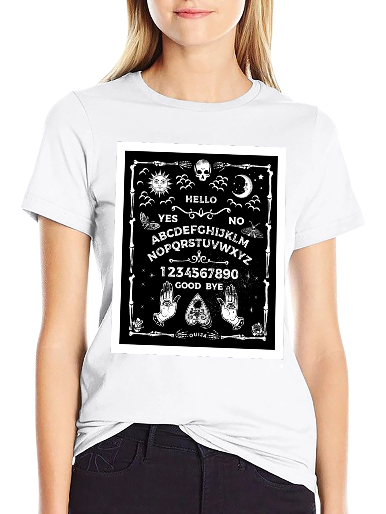 Ouija Board Graphic Tee - Gothic Occult T-Shirt