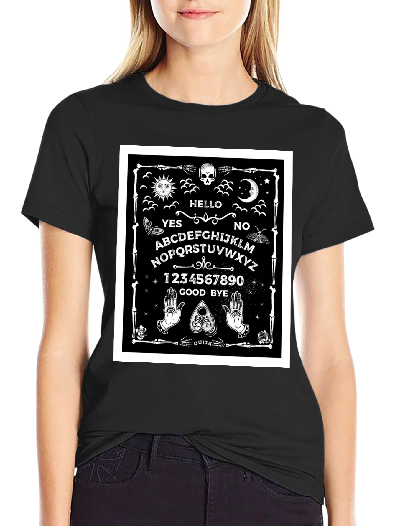 Ouija Board Graphic Tee - Gothic Occult T-Shirt