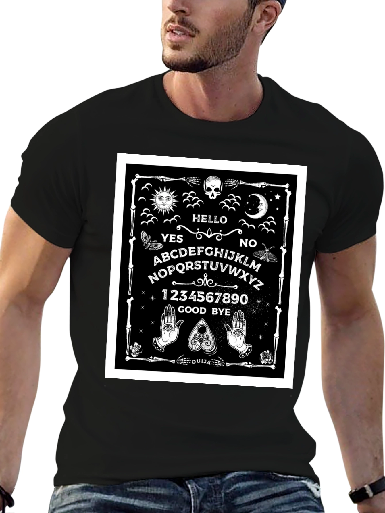 Ouija Board Graphic Tee - Gothic Occult T-Shirt