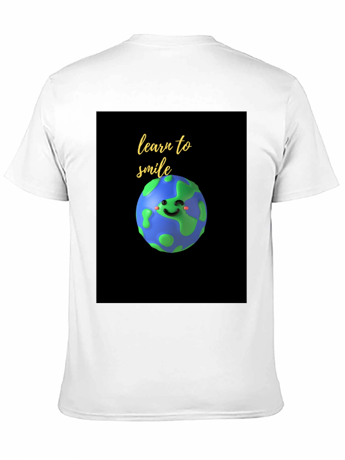 Learn to Smile Earth Graphic Tee - Black