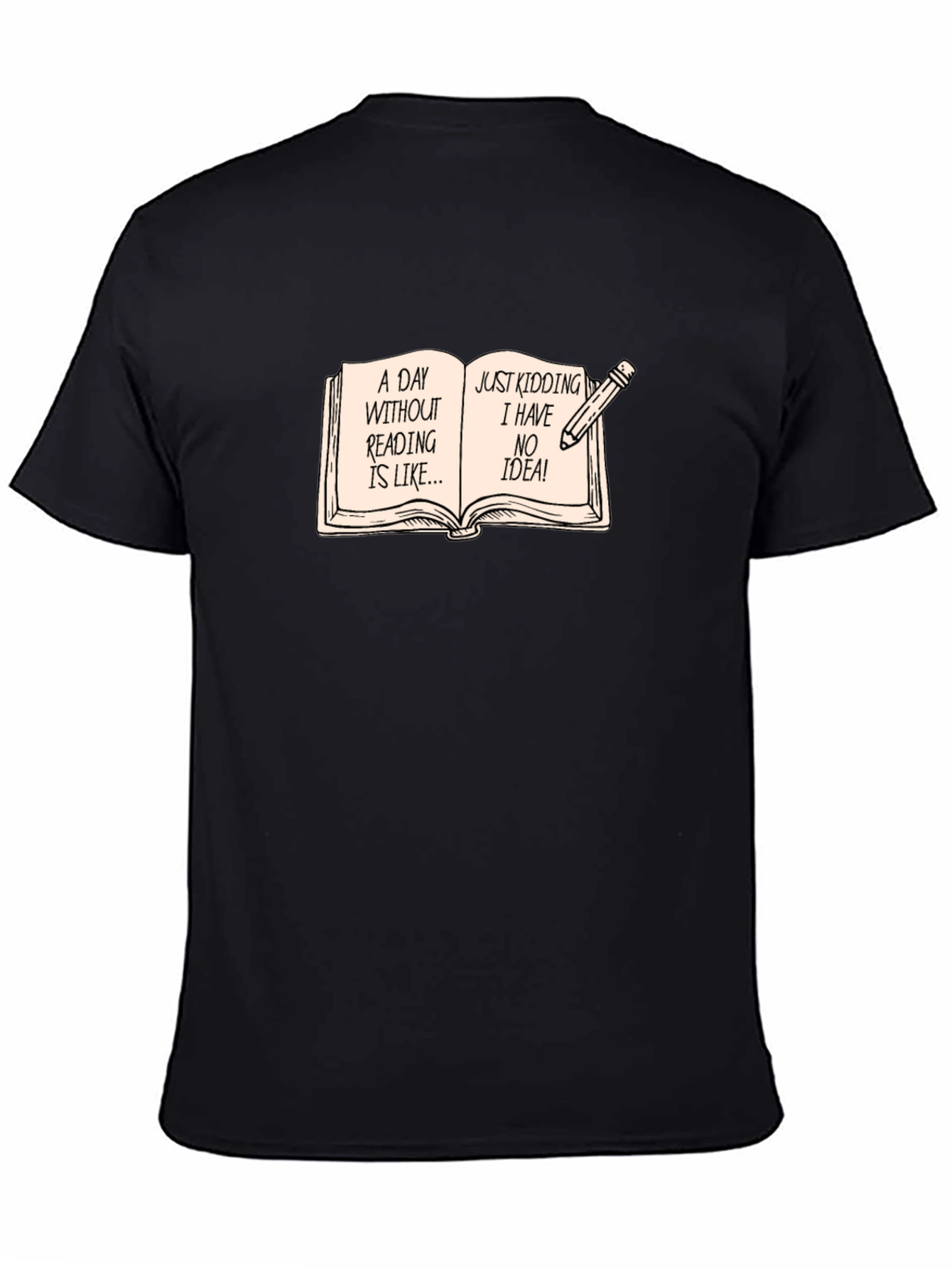 Funny Reading Bookworm Novelty T-Shirt