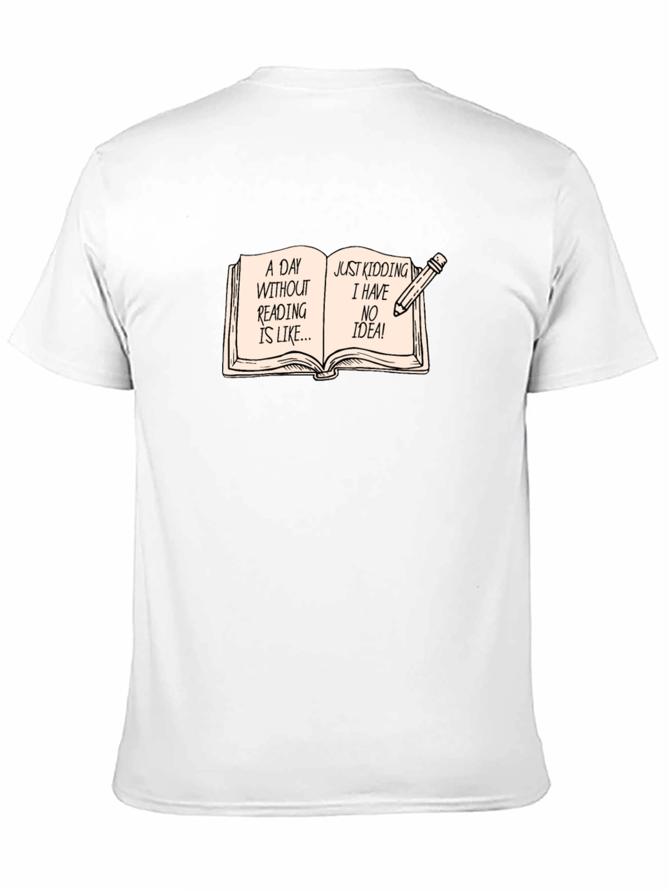 Funny Reading Bookworm Novelty T-Shirt