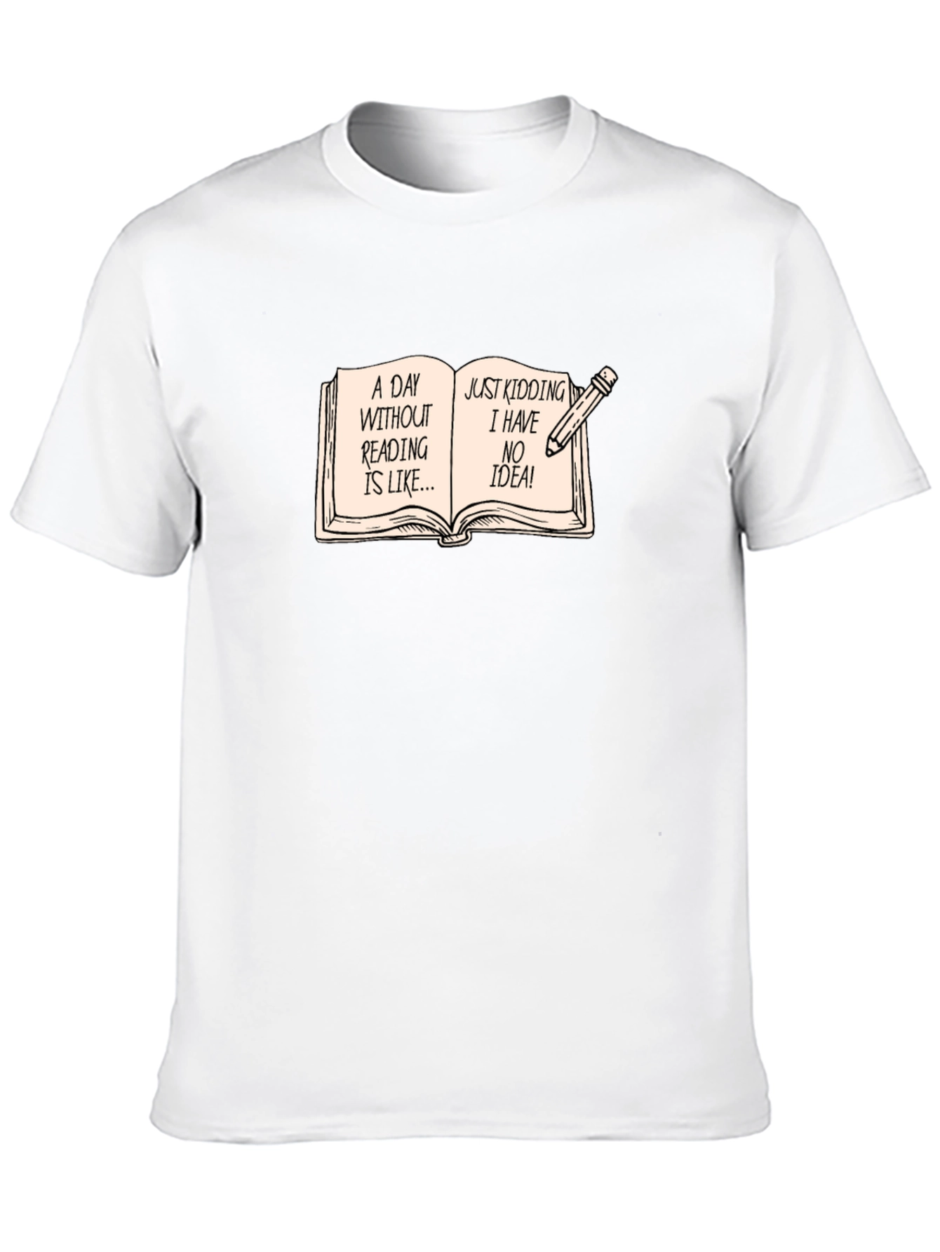 Funny Reading Bookworm Novelty T-Shirt