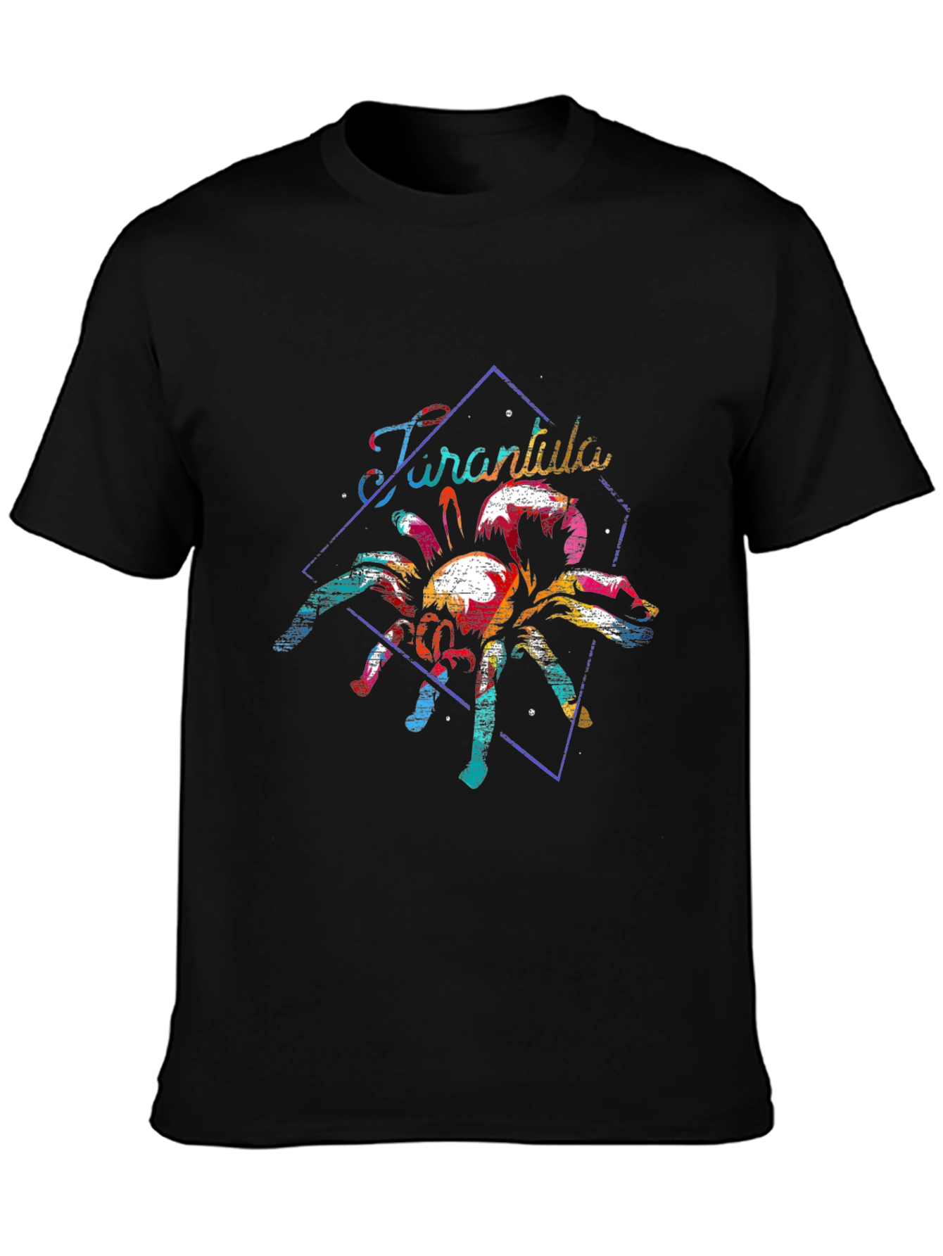 Tarantula Graphic Print Tee - Retro Spider T-Shirt