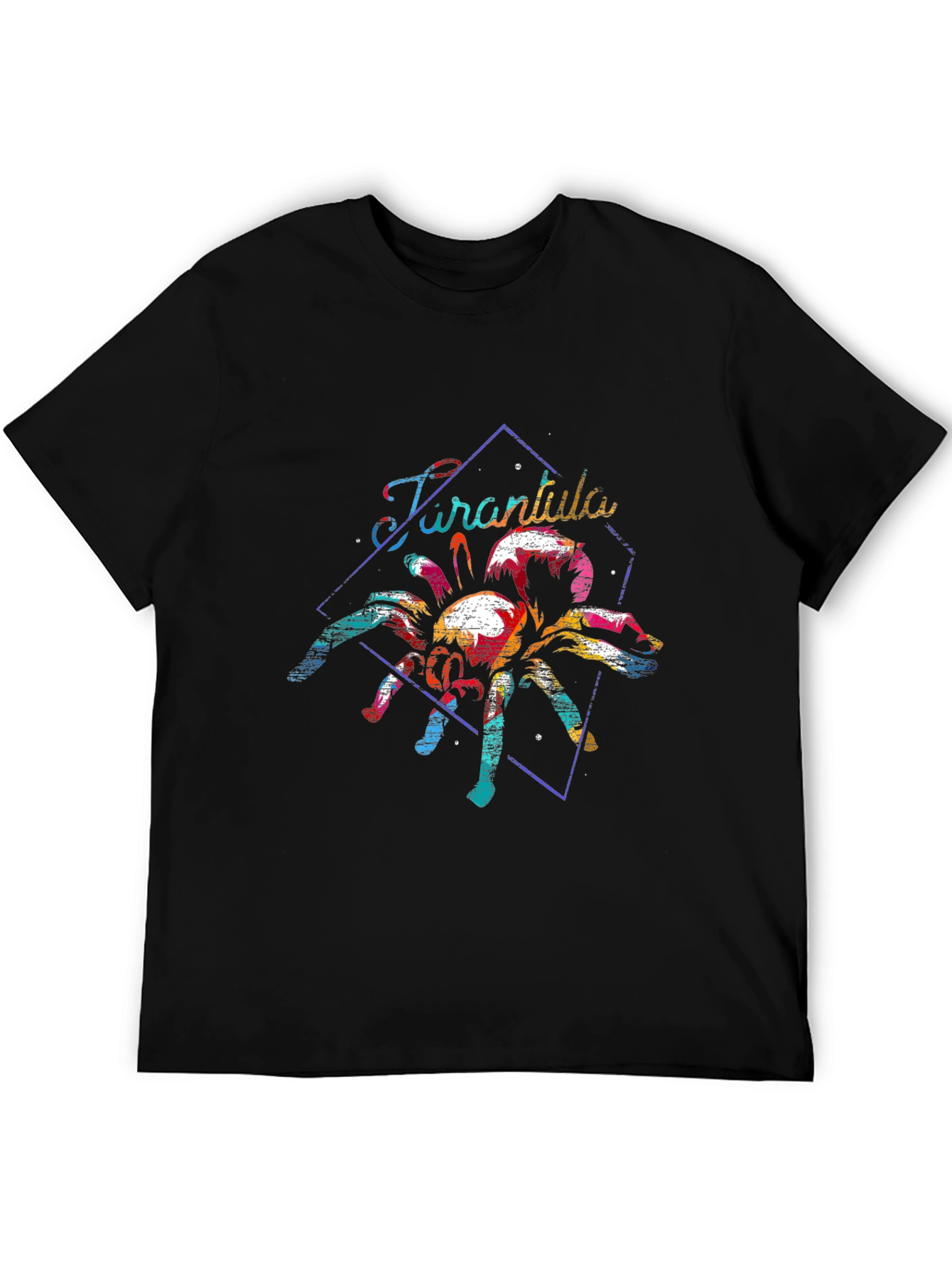 Tarantula Graphic Print Tee - Retro Spider T-Shirt