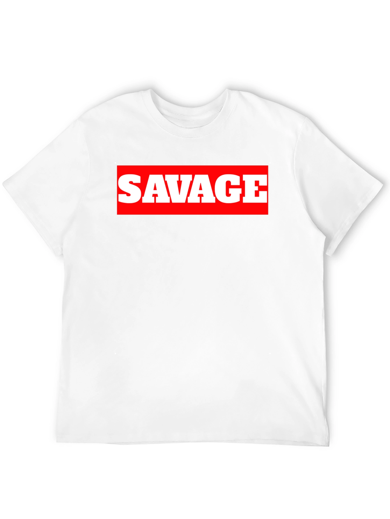 Savage Graphic Print Crew Neck T-Shirt