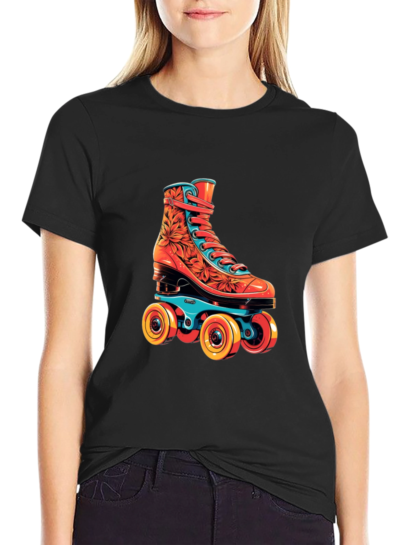 Retro Roller Skate Graphic Tee