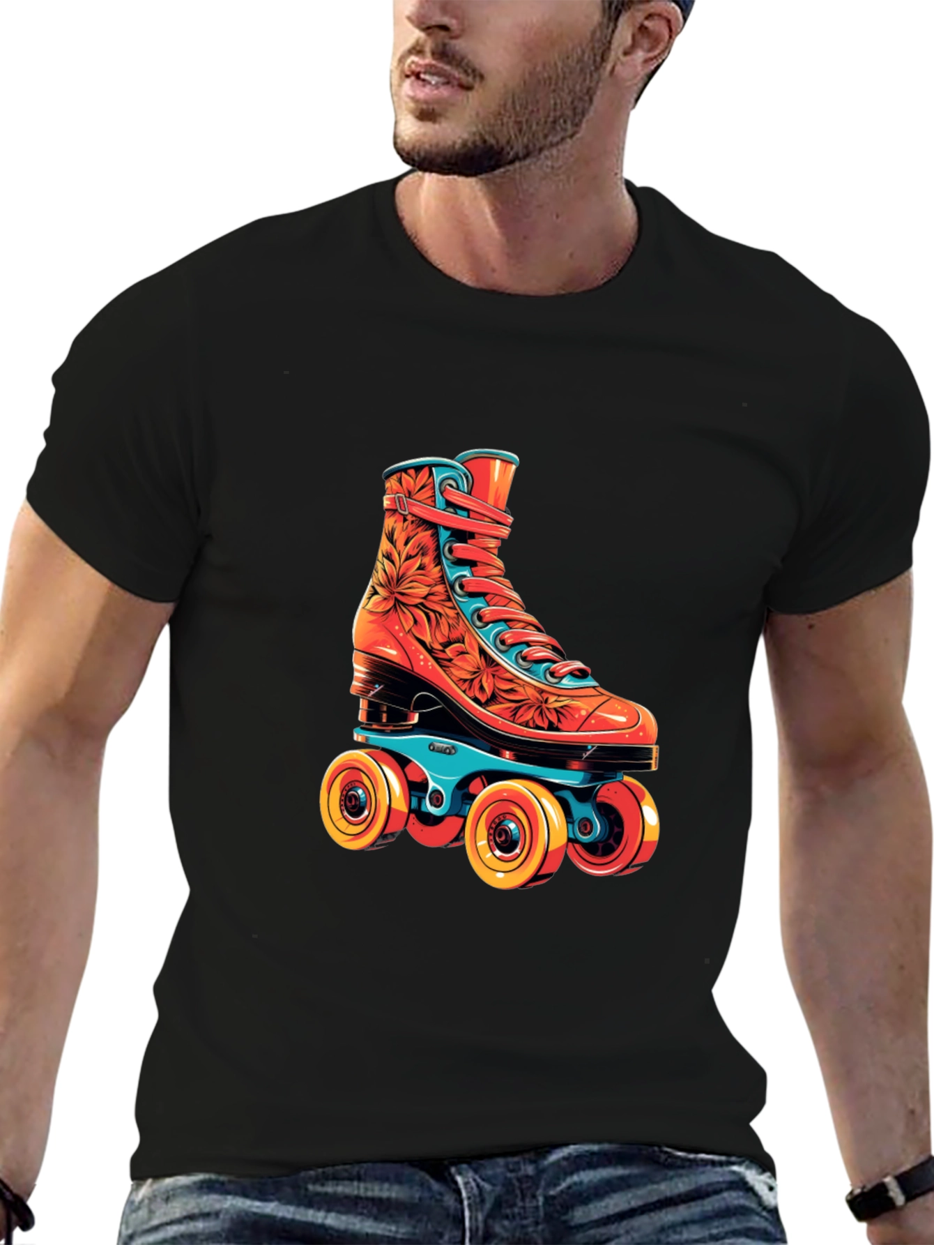 Retro Roller Skate Graphic Tee