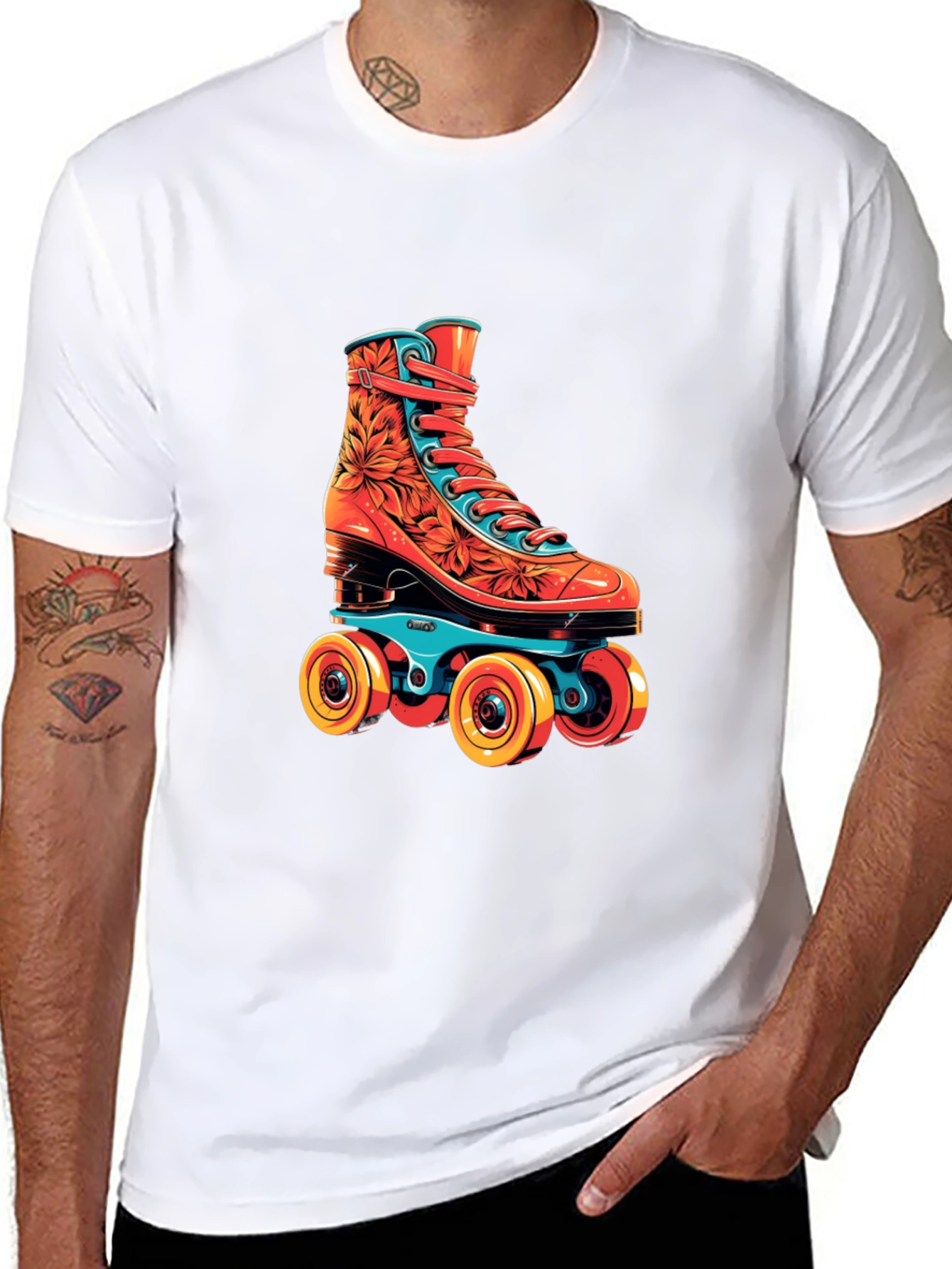 Retro Roller Skate Graphic Tee