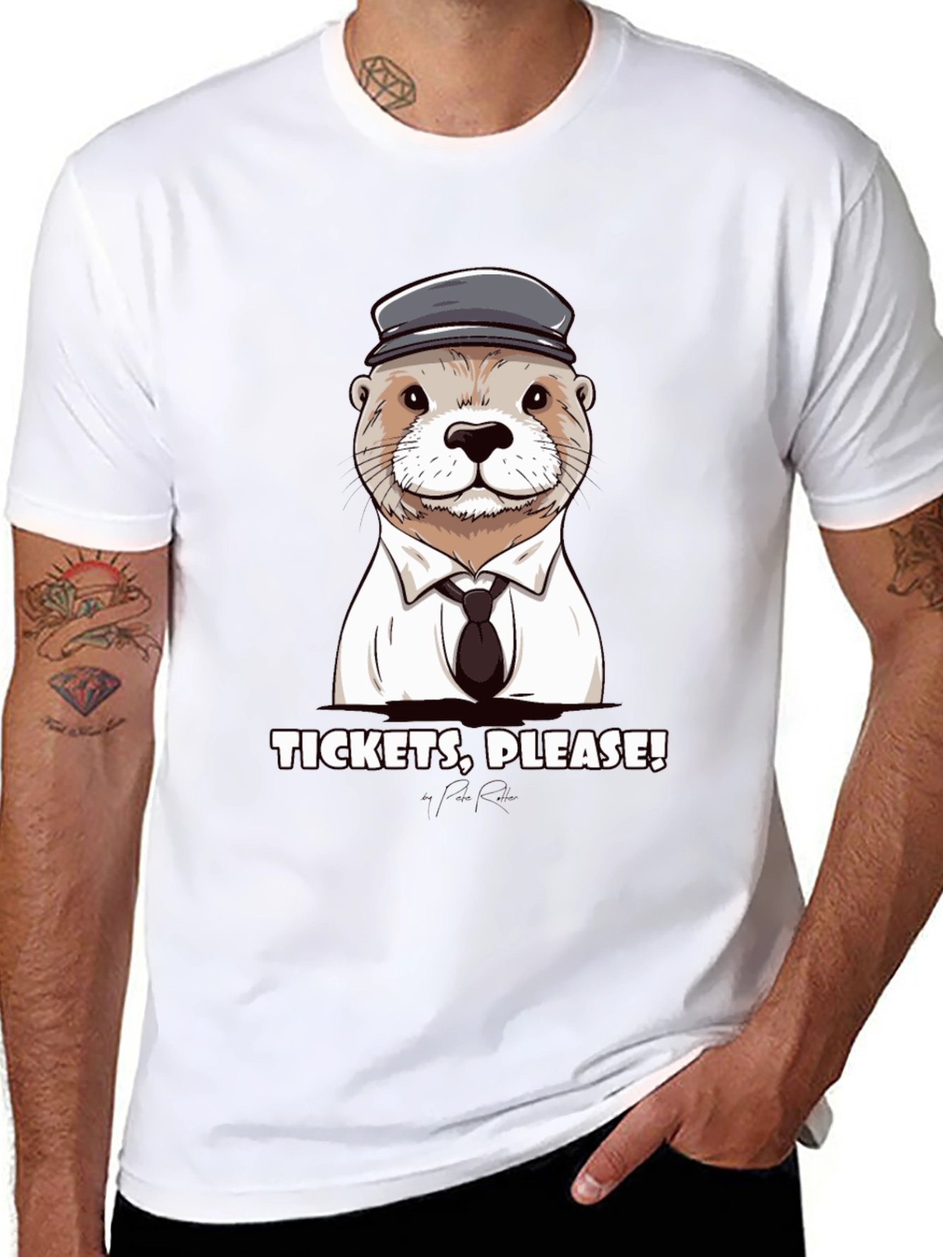 Otter Conductor T-Shirt - Tickets Please!