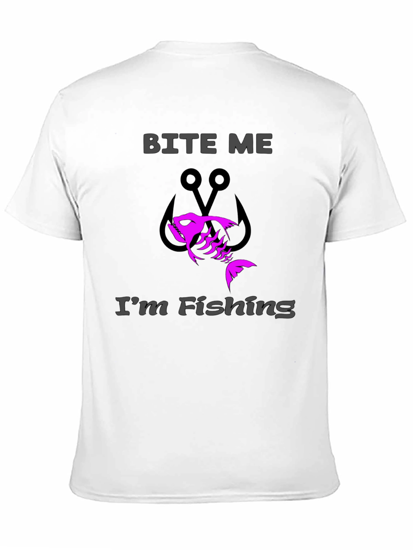 Bite Me Im Fishing T-Shirt - Black