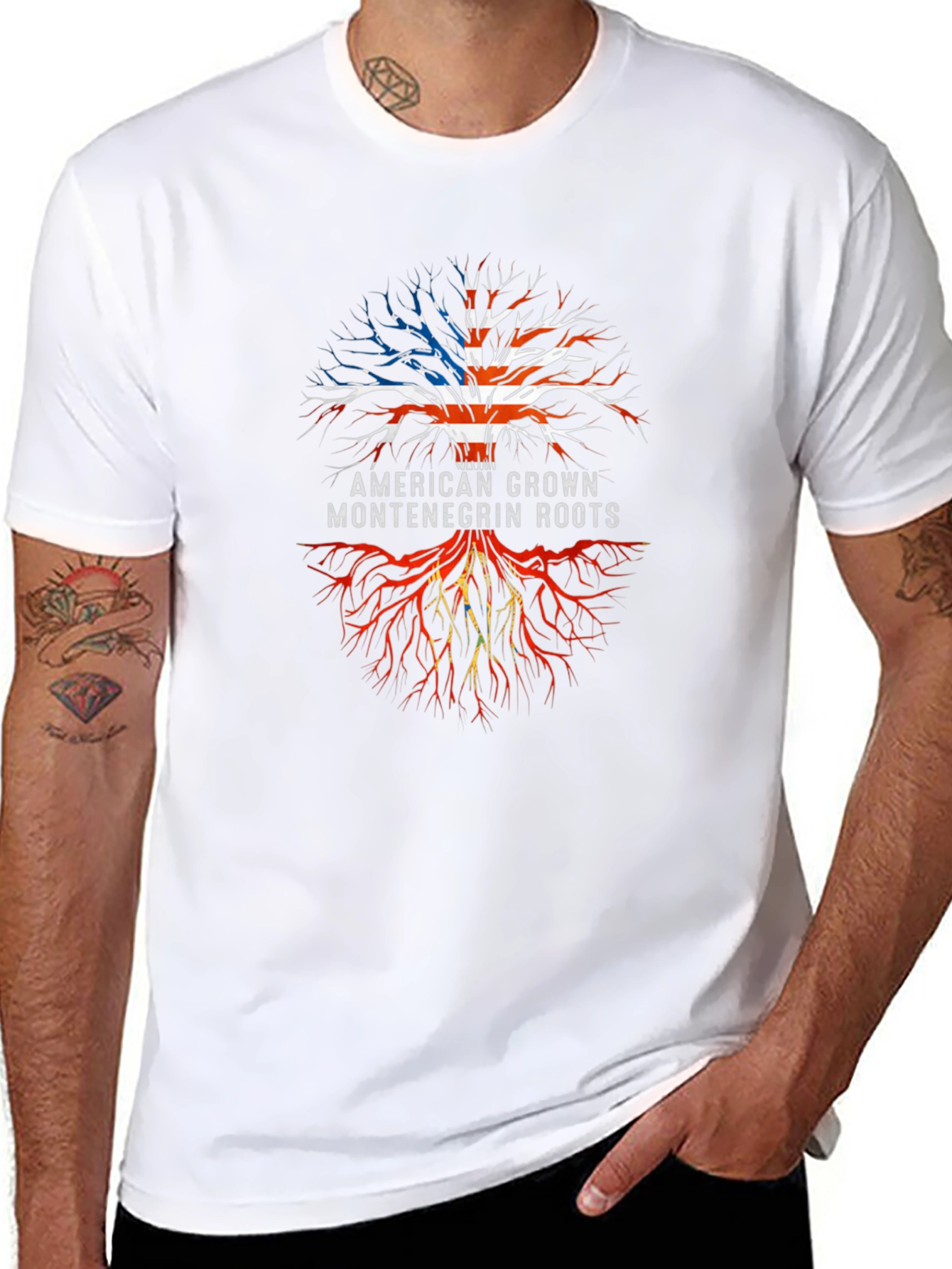 American Grown Montenegrin Roots T-Shirt
