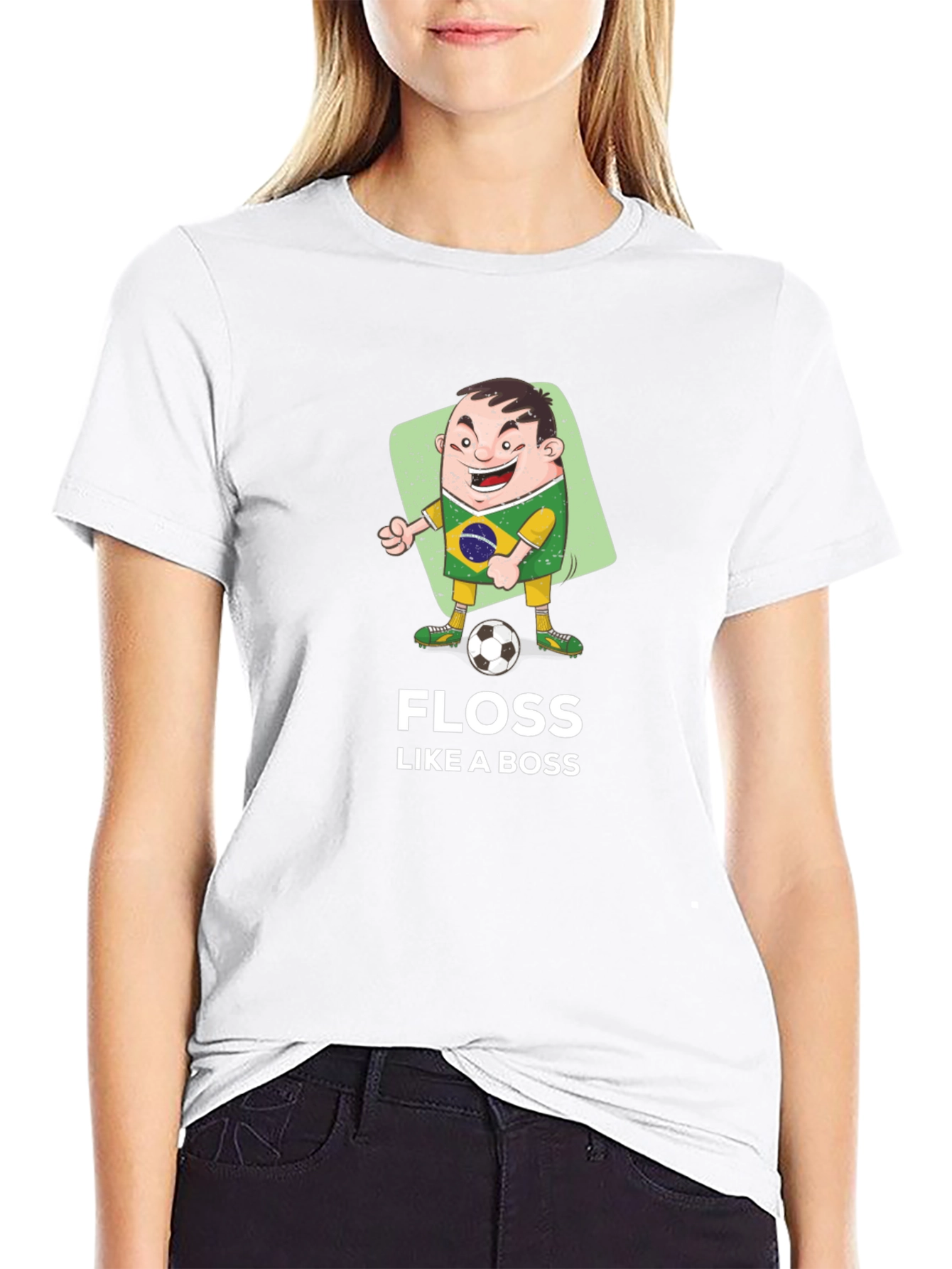 Floss Like a Boss Brazil Soccer T-Shirt