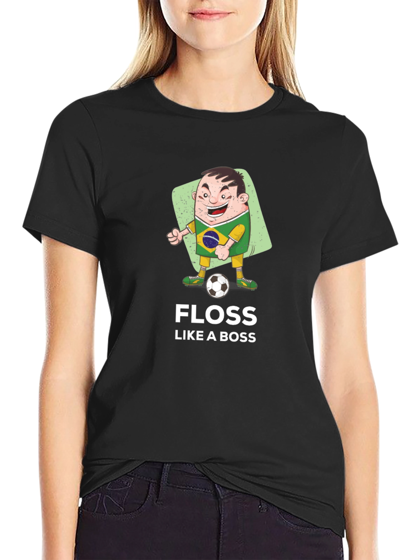 Floss Like a Boss Brazil Soccer T-Shirt