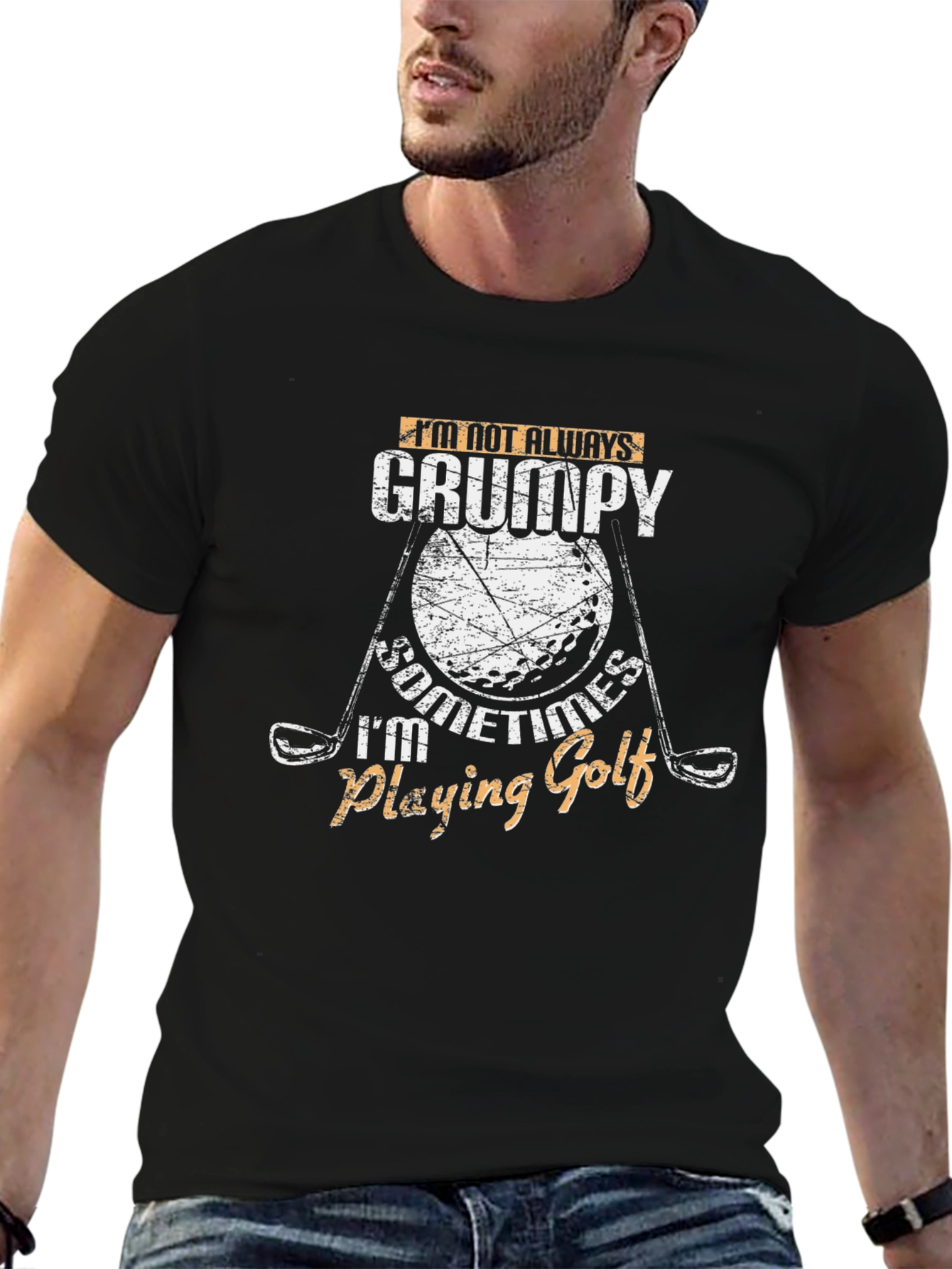Grumpy Golf T-Shirt - Funny Golfing Tee
