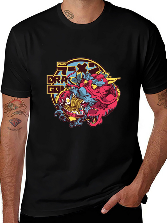 Ramen Dragon Graphic Tee - Unique Design