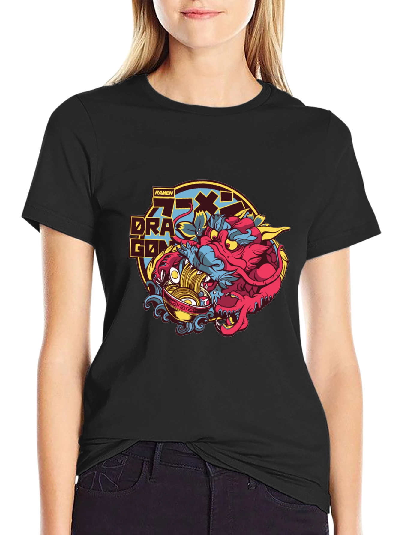 Ramen Dragon Graphic Tee - Unique Design